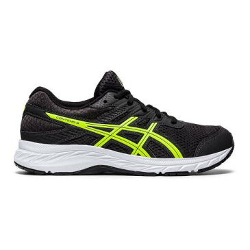 アシックス ASICS 灰色 グレー グレイ 黄色 イエロー KIDS' ジュニア キッズ 【 GRAY YELLOW ASICS GELCONTEND 6 GRADE SCHOOL SNEAKERS SAFETY 】