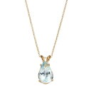 ゴールド アクアマリン 青色 ブルー 【 CELEBRATION GEMS 14K GOLD AQUAMARINE TEARDROP PENDANT / BLUE 】 ジュエリー アクセサリー レディースジュエリー ネックレス ペンダント