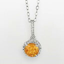 銀色 シルバー ダイヤモンド 【 CELEBRATION GEMS STERLING SILVER CITRINE AND DIAMOND ACCENT FRAME PENDANT / 】 ジュエリー アクセサリー レディースジュエリー ネックレス ペンダント