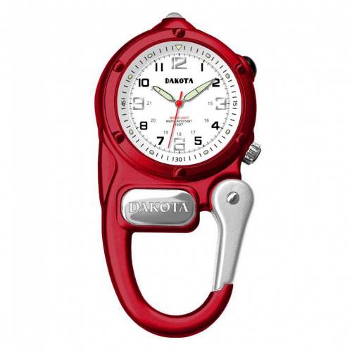 ウォッチ 時計 赤 レッド 【 WATCH RED DAKOTA MINI CLIP MICROLIGHT CARABINER 】 ※入荷時に電池が切れの場合もありますので予めご了承ください。