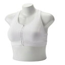 TEK GEAR インパクト スポーツブラ 【 Plus Size Medium Impact Zip-front Sports Bra 】 White