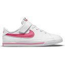 ナイキ NIKE カウント レガシー スニーカー 運動靴 【 Court Legacy Little Kids Shoes 】 White Hyper Pink