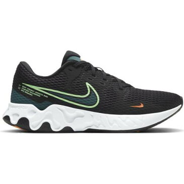 ナイキ NIKE スニーカー 運動靴 黒色 ブラック ライム 白色 ホワイト スニーカー メンズ 【 NIKE RENEW RIDE 2 RUNNING SHOES BLACK LIME TEAL WHITE 】
