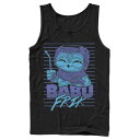 キャラクター ライズ タンクトップ 黒色 ブラック スターウォーズ: 【 LICENSED CHARACTER STAR WARS: THE RISE OF SKYWALKER BABU FRIK CUTE SMILE TANK TOP / BLACK 】 メンズファッション トップス