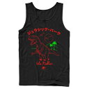 パーク タンクトップ 【 JURASSIC PARK KANJI T REX OUTLINE TANK / 】 メンズファッション トップス