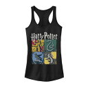 【★Fashion THE SALE★7/12午前10時迄】キャラクター タンクトップ 黒色 ブラック 【 LICENSED CHARACTER HARRY POTTER HOGWARTS HOUSES COLLAGE TANK TOP / BLACK 】 キッズ ベビー マタニティ トップス パーカー