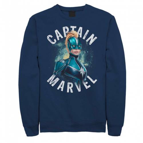 キャラクター フリース 紺色 ネイビー 【 LICENSED CHARACTER CAPTAIN MARVEL KREE UNIFORM SPACE PORT..