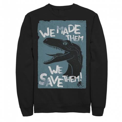 キャラクター スウェットシャツ トレーナー 【 LICENSED CHARACTER JURASSIC WORLD TWO WE MADE THEM SAVE SWEATSHIRT / 】 メンズファッション トップス