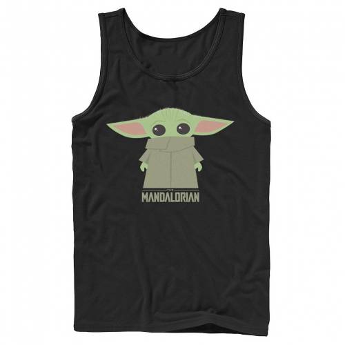 タンクトップ スターウォーズ 【 STAR WARS THE MANDALORIAN CHILD HIDDEN FACE PORTRAIT TANK TOP / 】 メンズファッション トップス