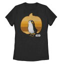 キャラクター Tシャツ 黒色 ブラック スターウォーズ 【 LICENSED CHARACTER STAR WARS PORG PUMPKIN SILHOUETTE PORTRAIT TEE / BLACK 】 キッズ ベビー マタニティ トップス カットソー