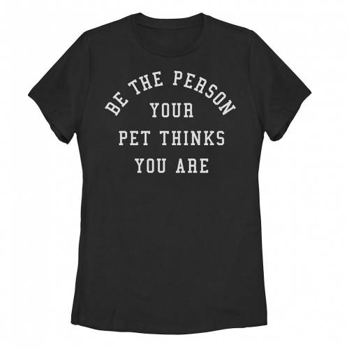 グラフィック Tシャツ 黒色 ブラック ARE&#34; 【 UNBRANDED BE THE PERSON YOUR PET THINKS YOU GRAPHIC TEE / BLACK 】 キッズ ベビー マタニティ トップス カットソー