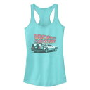 キャラクター タンクトップ 【 LICENSED CHARACTER BACK TO THE FUTURE DELOREAN RACERBACK TANK TOP / CANCUN 】 キッズ ベビー マタニティ トップス パーカー