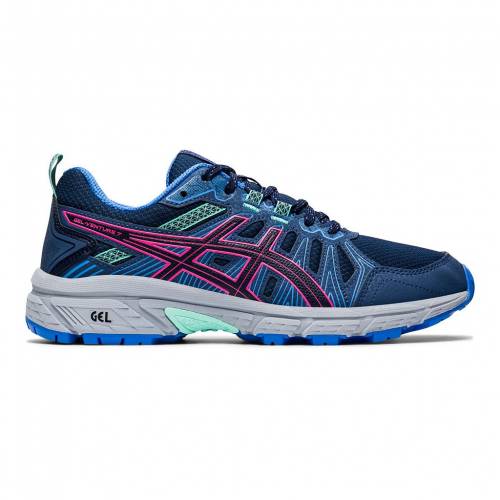 アシックス ASICS スニーカー 運動靴 ピンク スニーカー 【 PINK ASICS GELVENTURE 7 TRAIL RUNNING SHOES PEACOAT HOT 】