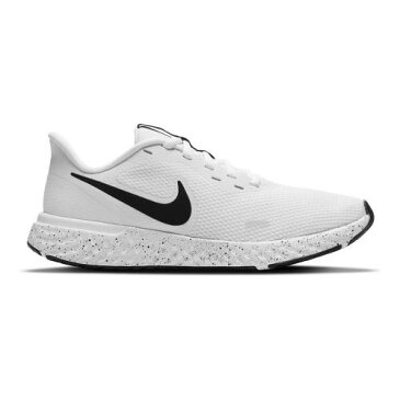 ナイキ NIKE レボリューション スニーカー 運動靴 白色 ホワイト 黒色 ブラック スニーカー 【 NIKE REVOLUTION 5 RUNNING SHOES WHITE BLACK 】
