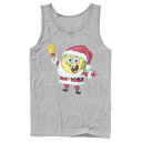 ニコロデオン スポンジボブ タンクトップ 【 NICKELODEON SPONGEBOB SQUAREPANTS SANTA CLAUS TANK TOP / 】 メンズファッション トップス パーカー