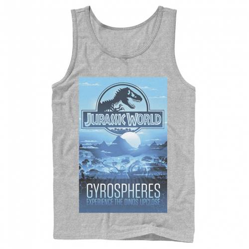 キャラクター パーク グラフィック タンクトップ 【 LICENSED CHARACTER JURASSIC WORLD GYROSPHERES TOUR PARK POSTER GRAPHIC TANK TOP / 】 メンズファッション トップス Tシャツ カットソー