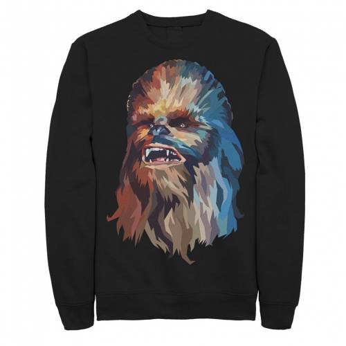 キャラクター Tシャツ 黒色 ブラック スターウォーズ 【 LICENSED CHARACTER LOWPOLY CHEWBACCA PORTRAIT TEE BLACK 】