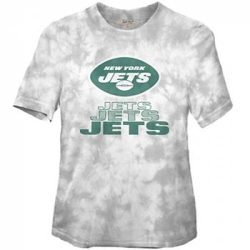 UNBRANDED 黒 ブラック ジェッツ チーム Tシャツ 【 BLACK TEAM UNBRANDED JUNK FOOD NEW YORK JETS SPIRIT TIEDYE TSHIRT JET 】 レディースファッション トップス Tシャツ カットソー