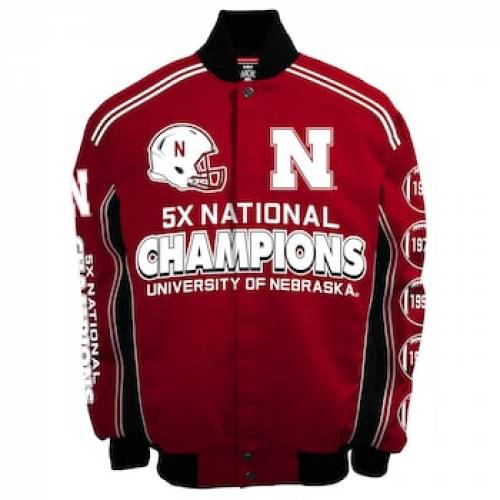 フランチャイズクラブ FRANCHISE CLUB フランチャイズ クラブ ネブラスカ コーンハスカーズ ジャケット 赤 レッド 【 FRANCHISE RED CLUB COMMEMORATIVE VARSITY JACKET NEB 】 メンズファッション コート ジ