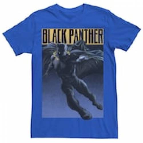 ユニバース 黒色 ブラック グラフィック Tシャツ 【 UNIVERSE MARVEL BLACK PANTHER MODE GRAPHIC TEE ROYAL 】 メンズファッション トップス Tシャツ カットソー