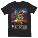 【★Fashion THE SALE★7/12午前10時迄】キャラクター Tシャツ 黒色 ブラック 【 LICENSED CHARACTER NINTENDO METROID TRADITIONAL SAMUS RETURNS TEE / BLACK 】 メンズファッション トップス カットソー