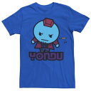 キャラクター ギャラクシー アート コレクション グラフィック Tシャツ 【 LICENSED CHARACTER MARVEL GUARDIANS OF THE GALAXY KAWAII ART COLLECTION YONDU GRAPHIC TEE / ROYAL 】 メンズファッション トップス カット