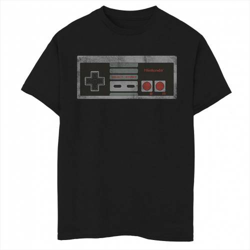 キャラクター ビンテージ ヴィンテージ グラフィック Tシャツ 黒色 ブラック 【 LICENSED CHARACTER NINTENDO NES CONTROLLER RETRO VINTAGE GRAPHIC TEE / BLACK 】 キッズ ベビー マタニティ トップス カットソー