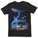 キャラクター Tシャツ 黒色 ブラック スターウォーズ 【 LICENSED CHARACTER STAR WARS BATTLEFRONT II POSTER TEE / BLACK 】 メンズファッション トップス カットソー