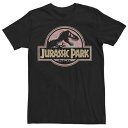 パーク ロゴ グラフィック Tシャツ 【 JURASSIC WORLD JURASSIC PARK FLORAL MANDALA CIRCLE LOGO GRA...