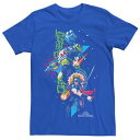 キャラクター バースト グラフィック Tシャツ & 【 LICENSED CHARACTER MARVEL THOR RAGNAROK THE INCREDIBLE HULK BURST GRAPHIC TEE / ROYAL 】 メンズファッション トップス カットソー