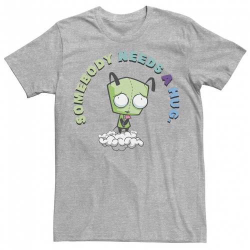 【★スーパーSALE★6/11深夜2時迄】ニコロデオン グラフィック Tシャツ 【 NICKELODEON INVADER ZIM GIR SOMEBODY NEEDS A HUG SAD PORTRAIT GRAPHIC TEE / 】 メンズファッション トップス カットソー