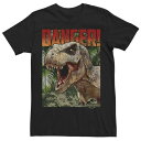 キャラクター グラフィック Tシャツ 【 LICENSED CHARACTER JURASSIC WORLD DANGER T-REX RETRO POSTER...