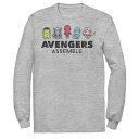 【★Fashion THE SALE★1/14迄】マーベル ロゴ グラフィック Tシャツ ヘザー 【 MARVEL AVENGERS ASSEMBLE CARTOON CHEST LOGO GRAPHIC TEE / ATHLETIC HEATHER 】 メンズファッション トップス カットソー