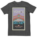 }[x OtBbN TVc `R[ wU[ y MARVEL SPIDER-MAN FAR FROM HOME VENICE ABSTRACT MOVIE POSTER GRAPHIC TEE / CHARCOAL HEATHER z Yt@bV gbvX Jbg\[