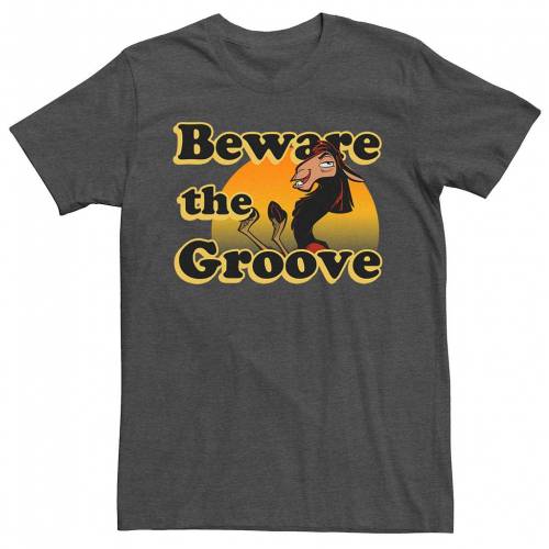 キャラクター グラフィック Tシャツ チャコール ヘザー EMPEROR'S 【 HEATHER LICENSED CHARACTER THE NEW GROOVE KUZCO BEWARE GRAPHIC TEE CHARCOAL 】