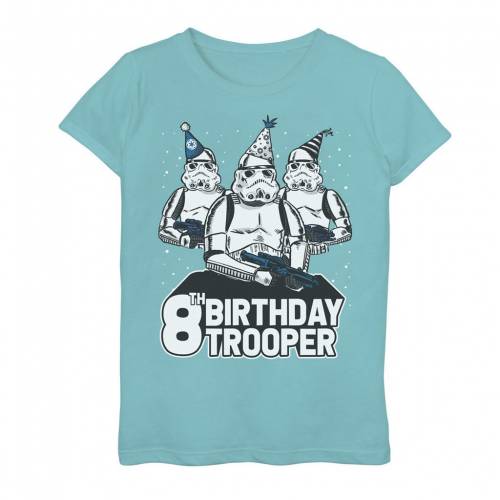 ストームトゥルーパー ハット キャップ 帽子 グラフィック Tシャツ 青色 ブルー スターウォーズ 【 STAR WARS STORMTROOPER PARTY HATS TRIO 8TH BIRTHDAY TROOPER GRAPHIC TEE / TAHI BLUE 】 キッズ ベビー マタニテ