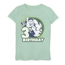 マーベル グラフィック Tシャツ 【 MARVEL AVENGERS HULK 3RD BIRTHDAY BADGE GRAPHIC TEE / MINT 】 キッズ ベビー マタニティ トップス カットソー