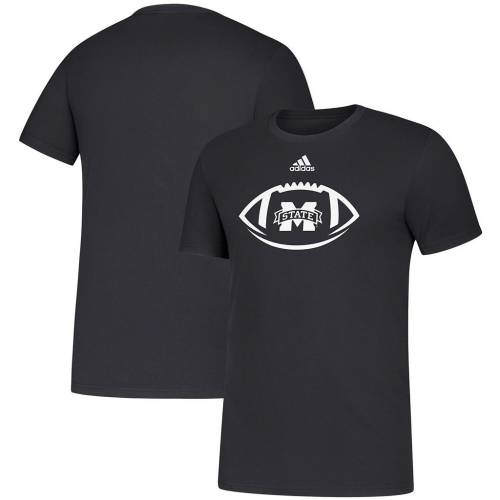 アディダス ADIDAS アディダス 黒色 ブラック スケートボード 立ブルドッグ サイドライン アイコン Tシャツ ミシシッピステイト 【 STATE ADIDAS BLACK SIDELINE LOCKER FOOTBALL ICON AMPLIFIER TSHIRT MST 】
