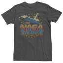 キャラクター Tシャツ チャコール ヘザー 【 LICENSED CHARACTER NASA SPACE SHUTTLE PROGRAM 1981 TEE / CHARCOAL HEATHER 】 メンズファッション トップス カットソー