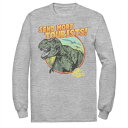 キャラクター パーク Tシャツ ヘザー 【 LICENSED CHARACTER JURASSIC PARK T-REX SEND MORE TOURISTS TEE / ATHLETIC HEATHER 】 メンズファッション トップス カットソー