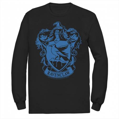 キャラクター Tシャツ 黒色 ブラック 【 LICENSED CHARACTER HARRY POTTER RAVENCLAW SIMPLE HOUSE CREST TEE / BLACK 】 メンズファッション トップス カットソー