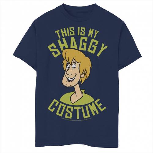 キャラクター Tシャツ 紺色 ネイビー COSTUME" 【 LICENSED CHARACTER SCOOBYDOO THIS IS MY SHAGGY HALLOWEEN TEE NAVY 】