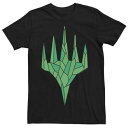 LN^[  O[ TVc MAGIC: y LICENSED CHARACTER THE GATHERING GREEN CRYSTAL TEE / z Yt@bV gbvX Jbg\[