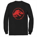 キャラクター 赤 レッド ロゴ コイン Tシャツ 【 LICENSED CHARACTER JURASSIC WORLD RED LOGO GLITCH COI...