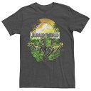 パーク ロゴ Tシャツ 【 JURASSIC PARK JURASSIC WORLD RAPTOR GROUP SHOT TITLE LOGO TEE / 】 ...
