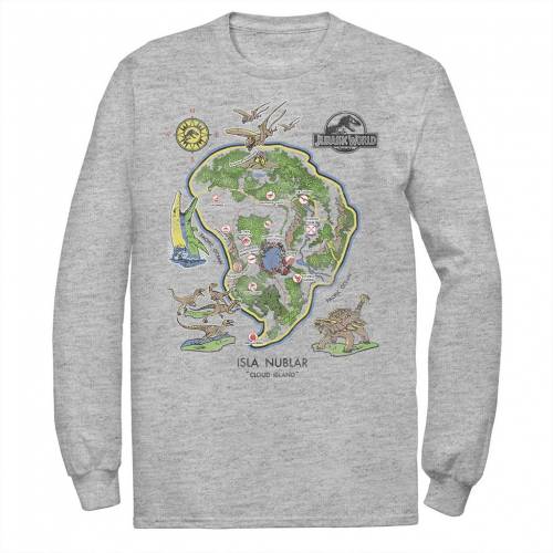 キャラクター グラフィック Tシャツ 【 LICENSED CHARACTER JURASSIC WORLD ISLA NUBLAR MAP GRAPHIC TEE / 】 メンズファッション トップス カットソー