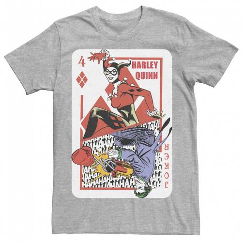 ディーシーコミックス ディーシー コミックス メンズ Tシャツ 【 DC COMICS MENS HARLEY QUINN JOKER PLAYING CARD TEE / 】 メンズファッション トップス カットソー