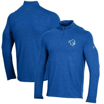 アンダーアーマー UNDER ARMOUR 海賊団 パフォーマンス ジャケット 青色 ブルー アンダーアーマー メンズ 【 ROYAL SETON HALL PIRATES PERFORMANCE QUARTERZIP JACKET SHU BLUE 】