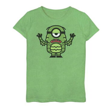 グラフィック Tシャツ 緑 グリーン ジュニア キッズ 【 GREEN UNBRANDED DESPICABLE ME MINION SEA MONSTER GRAPHIC TEE APPLE 】