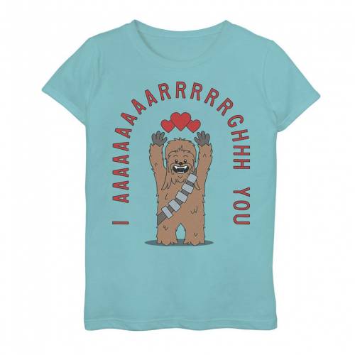 Tシャツ 青色 ブルー スターウォーズ VALENTINE'S AAARRRGGGHHH&#34; 【 STAR WARS DAY CHEWBACCA I YOU TEE / TAHI BLUE 】 キッズ ベビー マタニティ トップス カットソー